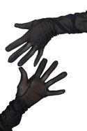 Black Mesh Gloves - 8