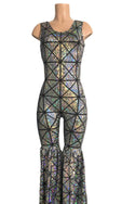 Silver Holographic Twist Back Stilting Costume - 5