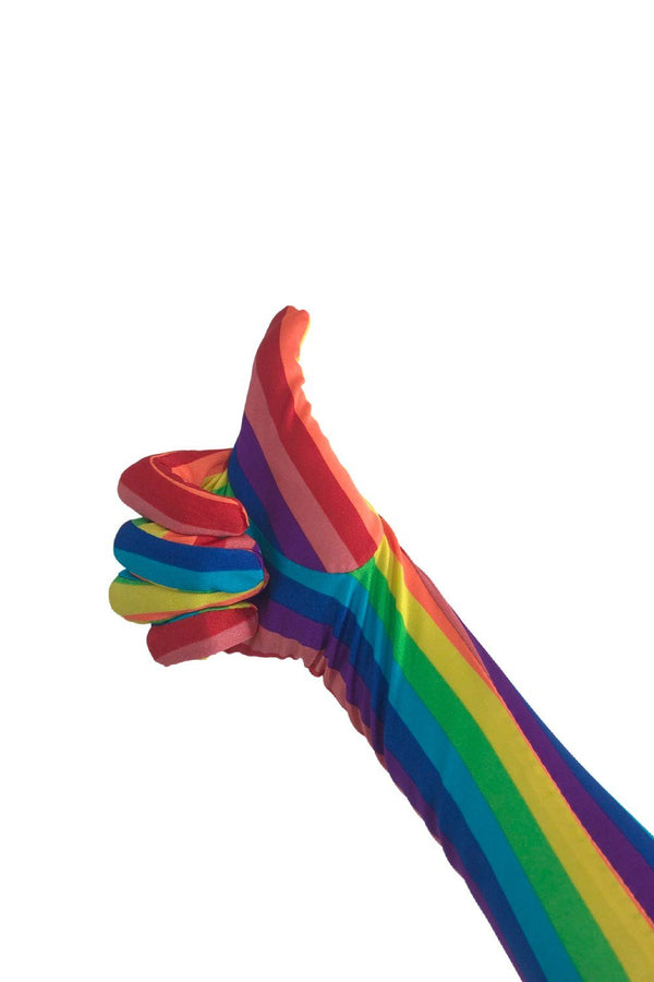 Rainbow Stripe Gloves - 4