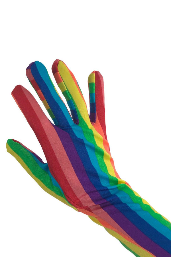 Rainbow Stripe Gloves - 6
