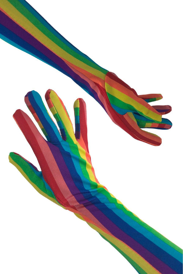 Rainbow Stripe Gloves - 7