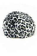 Snow Leopard Minky Roller Derby Helmet Cover (Cover Only) - 2