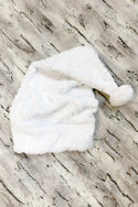 Snowdrift White Minky Santa Hat - 1