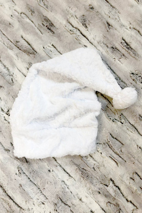 Snowdrift White Minky Santa Hat - Coquetry Clothing