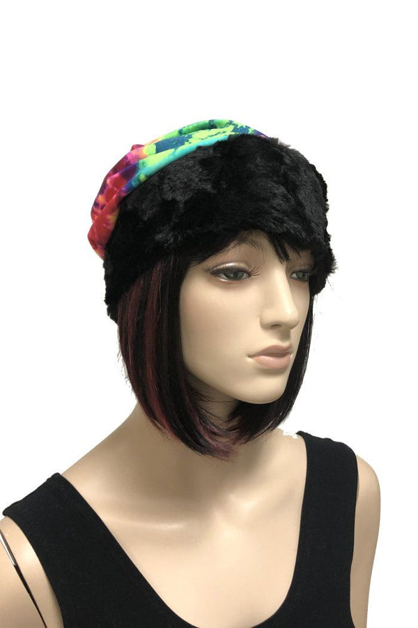 Acid Splash Sabeanie with Minky Trim - 3