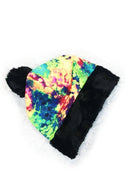 Acid Splash Sabeanie with Minky Trim - 1