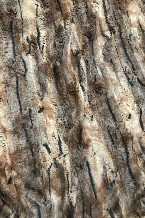 Amber Fox Minky Faux Fur Fabric - Coquetry Clothing