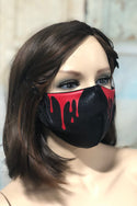 Black Mystique Bloody Tears Face Mask - 2
