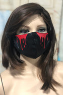 Black Mystique Bloody Tears Face Mask - 1