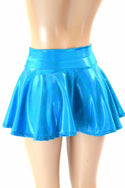 Peacock Holographic Rave Mini Skirt - 2