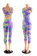 Glow Worm Neon Twist Back Jumpsuit - 1