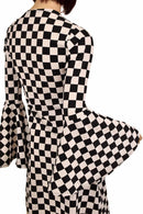 A - Line Black & White Mod Dress - Coquetry Clothing