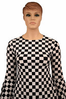 A - Line Black & White Mod Dress - Coquetry Clothing
