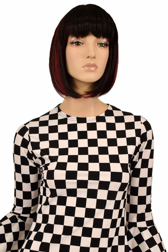 A - Line Black & White Mod Dress - Coquetry Clothing