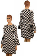 A - Line Black & White Mod Dress - Coquetry Clothing