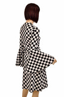 A - Line Black & White Mod Dress - Coquetry Clothing