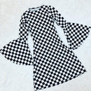 A - Line Black & White Mod Dress - Coquetry Clothing