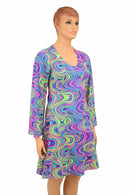 A - Line Glow Worm Dress - Coquetry Clothing