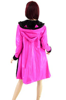 A Line Minky Coat with Kitty Ears - Coquetry Clothing