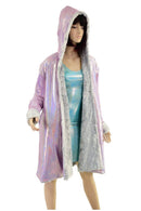 A Line Minky Faux Fur Coat with Kitty Ears - Coquetry Clothing
