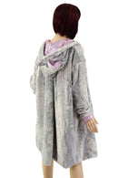 A Line Minky Faux Fur Coat with Kitty Ears - Coquetry Clothing