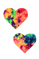 Acid Splash Heart Pasties - Coquetry Clothing