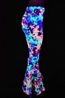 Acid Splash High Waist Bell Bottom Flares - Coquetry Clothing