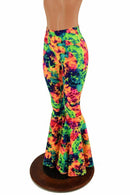 Acid Splash High Waist Bell Bottom Flares - Coquetry Clothing