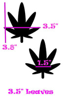Acid Splash Leaf Pasties - Coquetry Clothing