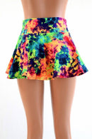 Acid Splash Mini Rave Skirt - Coquetry Clothing