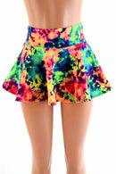 Acid Splash Mini Rave Skirt - Coquetry Clothing