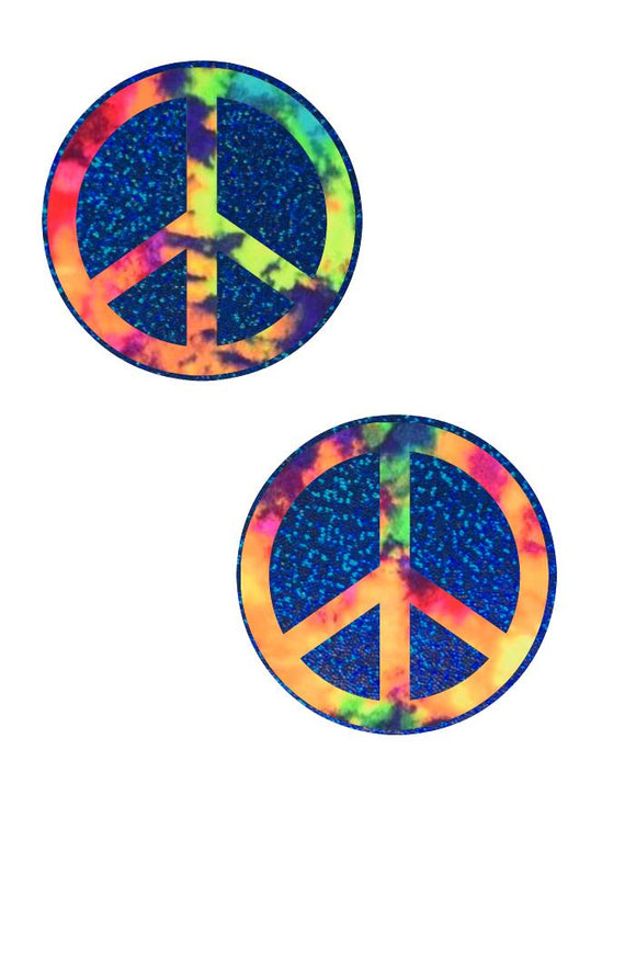 Acid Splash Peace Sign Pasties - Coquetry Clothing