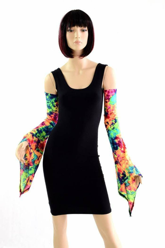 Acid Splash Pixie Arm Warmer Sleeves - Coquetry Clothing