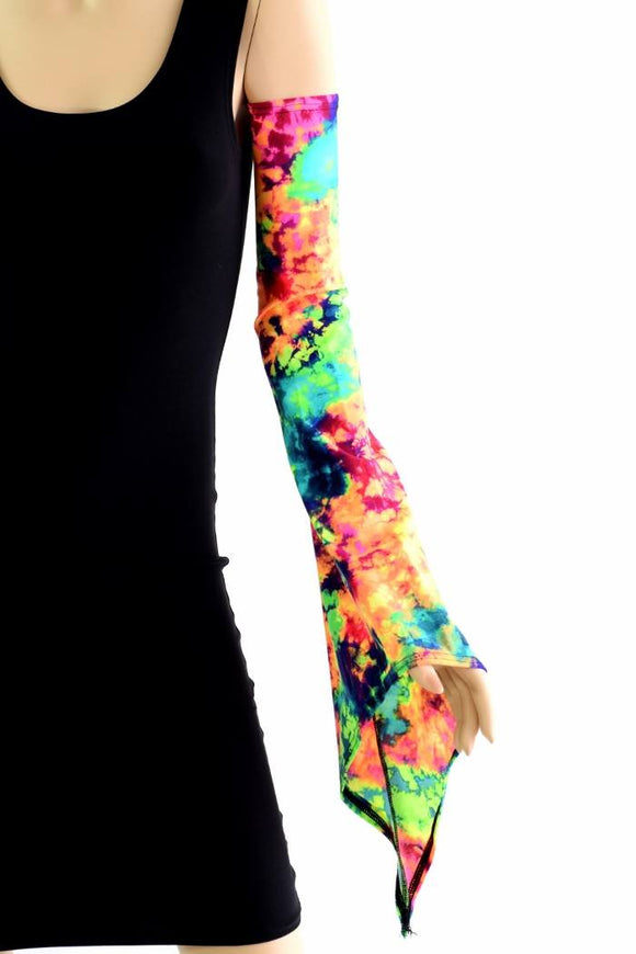 Acid Splash Pixie Arm Warmer Sleeves - Coquetry Clothing