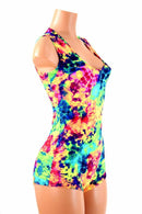 Acid Splash Sleeveless Romper - Coquetry Clothing