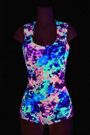 Acid Splash Sleeveless Romper - Coquetry Clothing