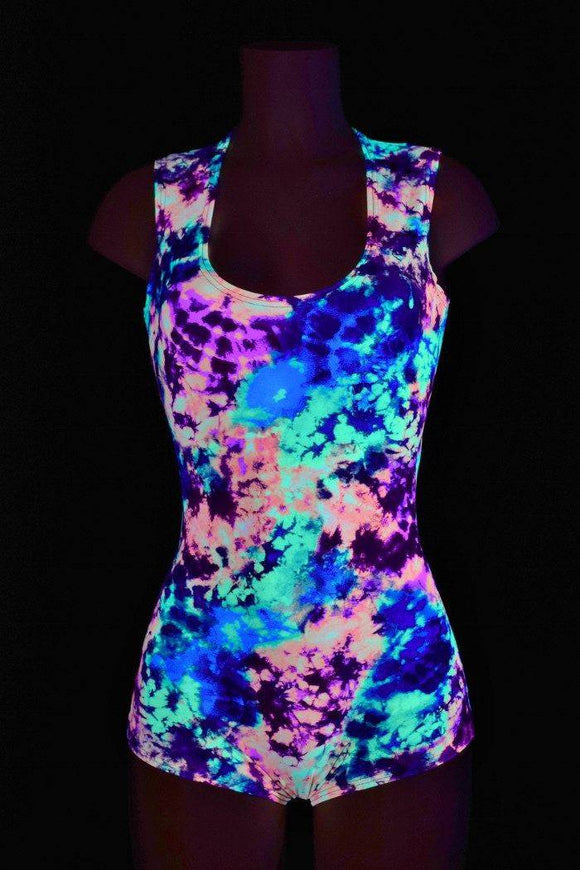 Acid Splash Sleeveless Romper - Coquetry Clothing