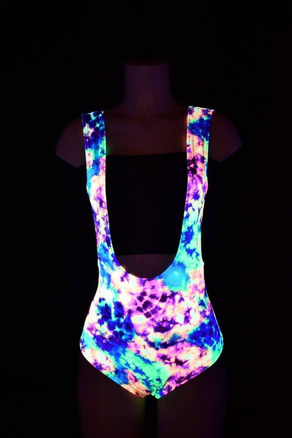 Acid Splash Suspender Romper - Coquetry Clothing