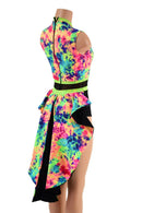 Acid Splash Tuxedo Back Romper - Coquetry Clothing
