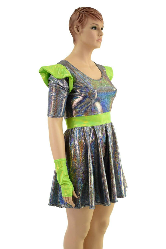 Alien Babe Dress and Fingerless Gloves Set - Coquetry Clothing