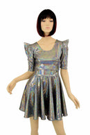 Alien Babe Sharp Shoulder Skater Dress - Coquetry Clothing