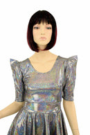 Alien Babe Sharp Shoulder Skater Dress - Coquetry Clothing