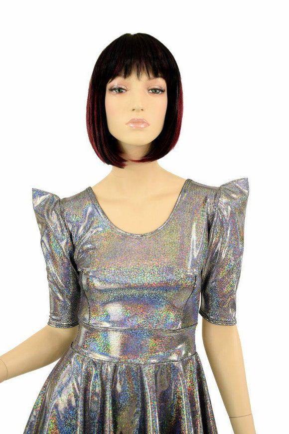 Alien Babe Sharp Shoulder Skater Dress - Coquetry Clothing