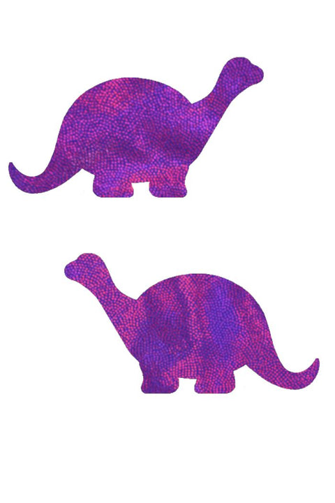 Grape Holo Apatosaurus Pasties - Coquetry Clothing