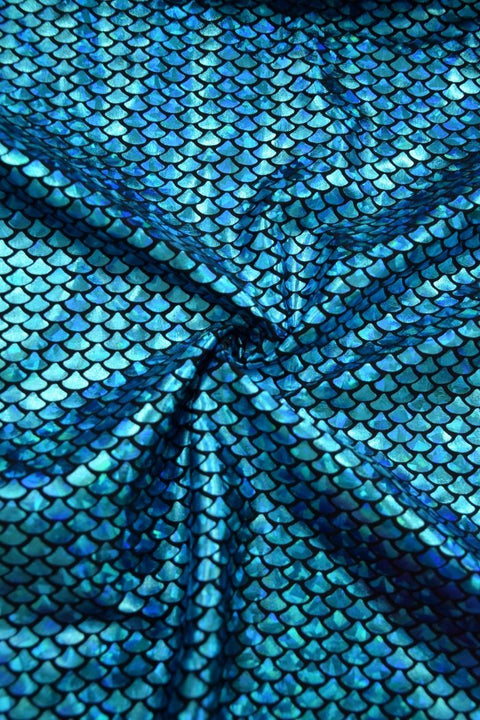 Aquamarine Mermaid Fabric - Coquetry Clothing