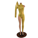 Asymetrical One Legged Catsuit with Mega Sharp Shoulder Sleeve - Coquetry Clothing