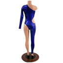 Asymmetrical Catsuit with Cutout and Brazilian Leg - Coquetry Clothing