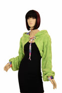 Avocado Balloon Sleeve Minky Shrug - 8