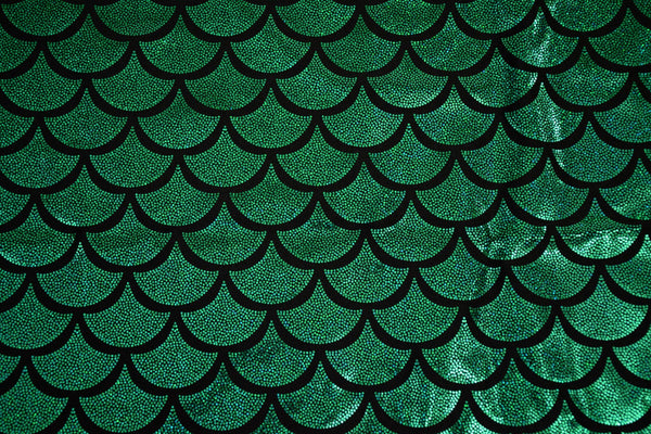 Green Dragon Scale Fabric - 3