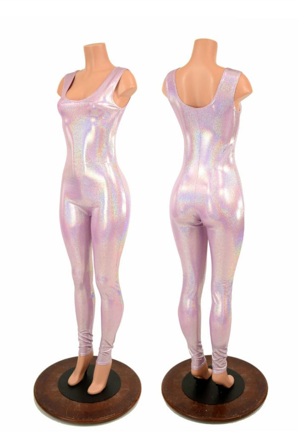Lilac Tank Holographic Catsuit - 1